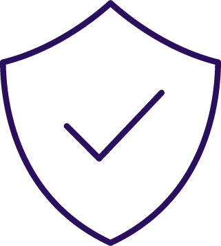 icon of a shield with a checkmark
