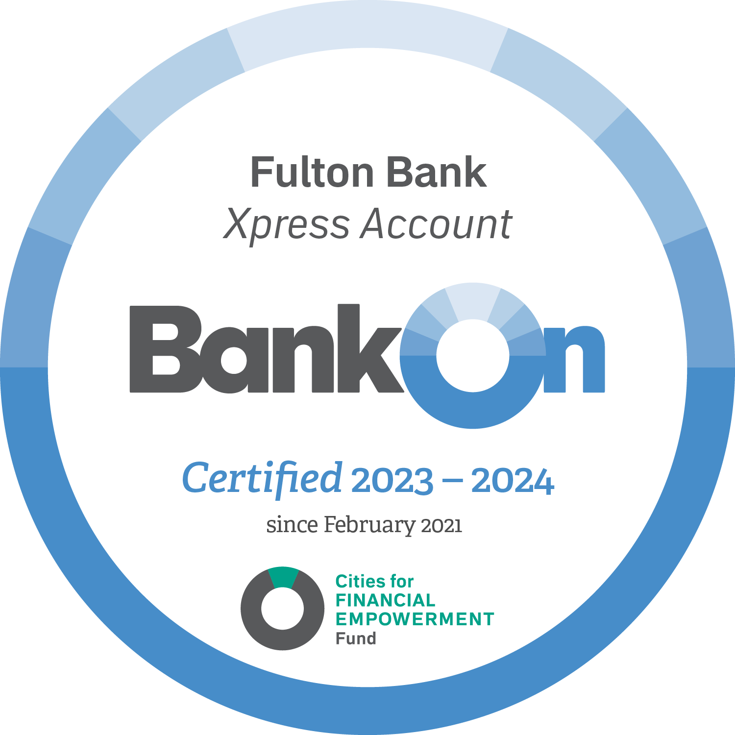 Bank On certification seal